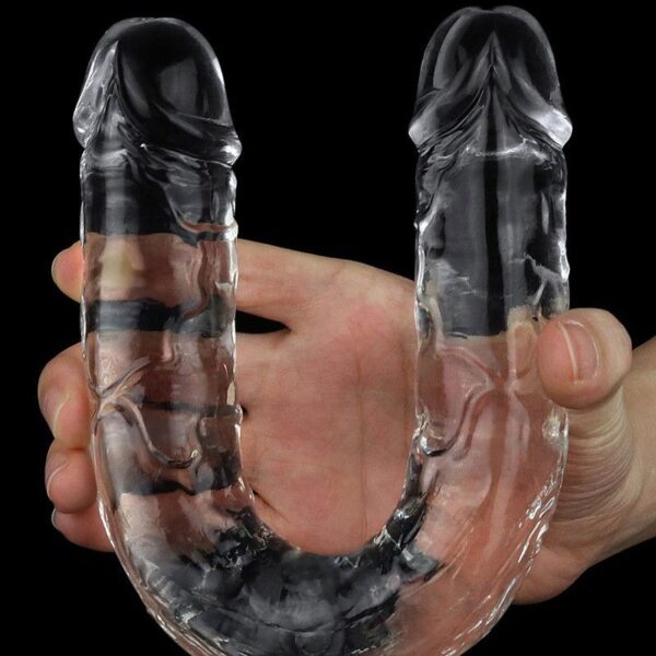 LoveToy - Flawless Clear Double Dildo 12" / 30.5 cm - Transparent