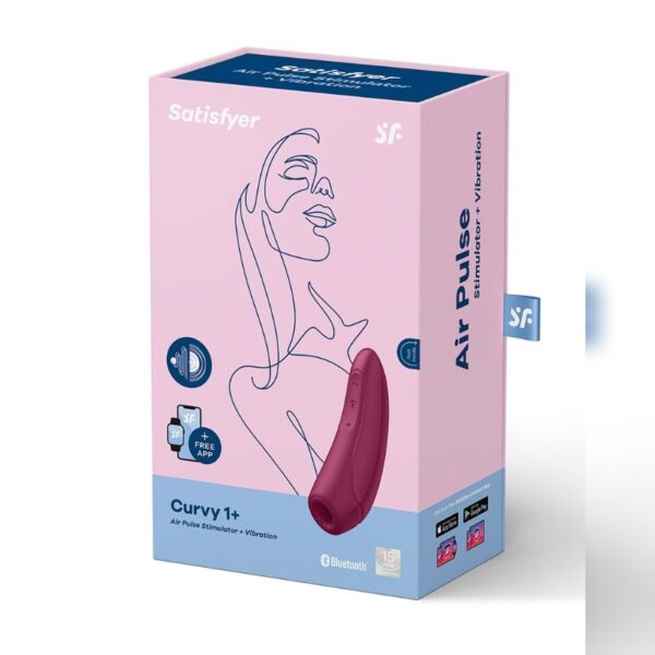 Satisfyer - Curvy 1+ incl. bluetooth - Rose red