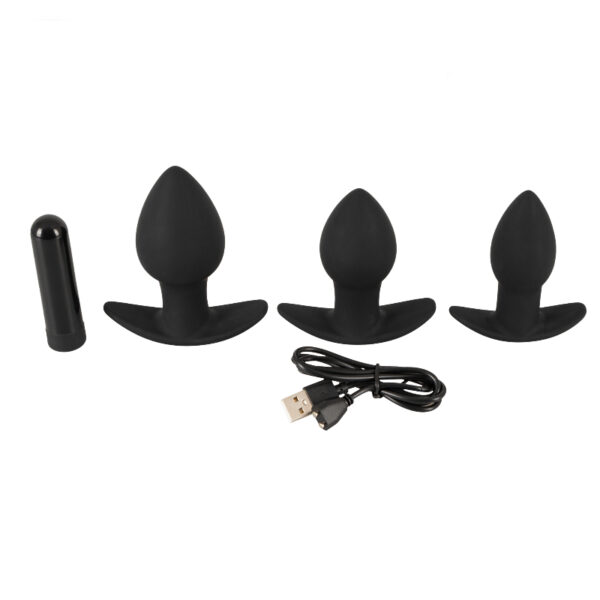 BlackVelvets Butt plug set met bullet