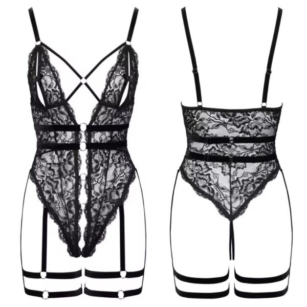 Cottelli Body met peek-a-boo en dijbanden
