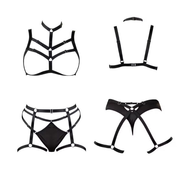 Cottelli Lingerie harness set zwart S-L