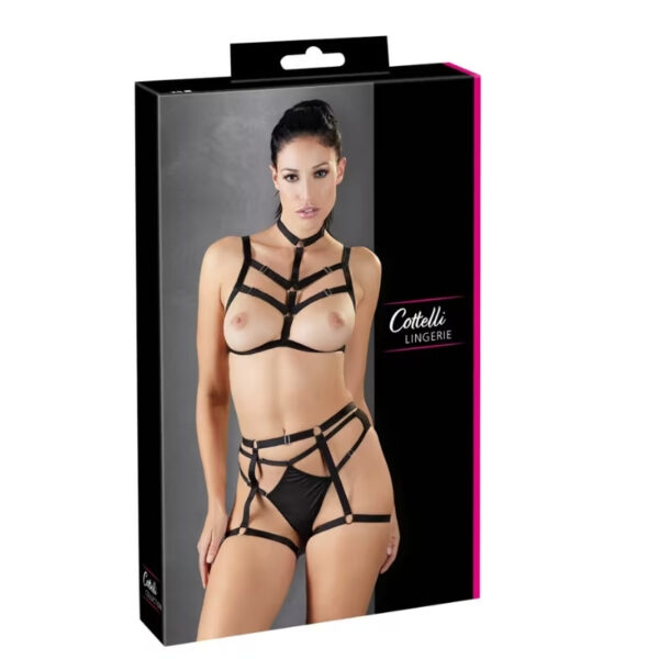 Cottelli Lingerie harness set zwart S-L