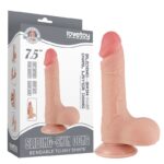 LoveToy Sliding Skin Dildo 7.5"/20.8 cm - Nude