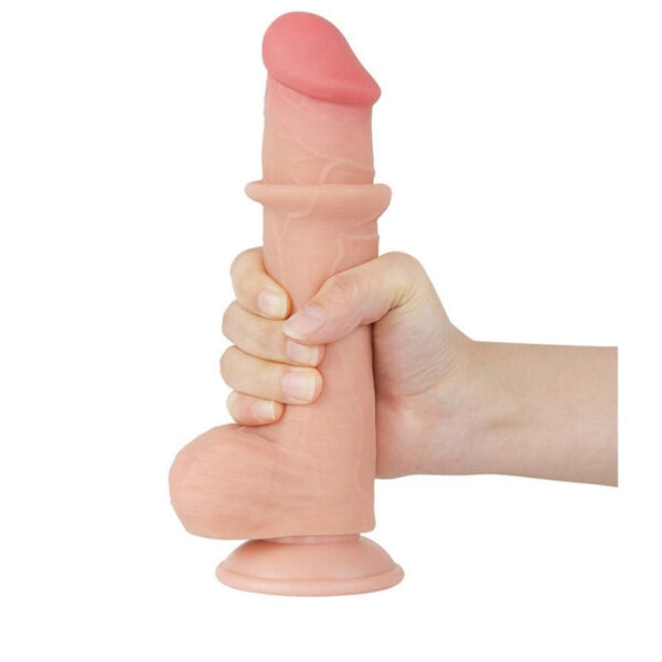 LoveToy Sliding Skin Dildo 8.0"/20.8 cm Nude