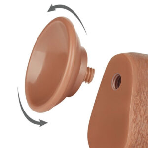 LoveToy Sliding Skin Dildo 9.5"/24 cm - Brown