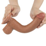 LoveToy Sliding Skin Dildo 9.0"/24 cm - Brown