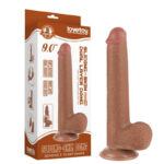 LoveToy Sliding Skin Dildo 9.0"/24 cm - Brown