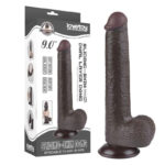 LoveToy Sliding Skin Dildo 9.0"/24 cm Black