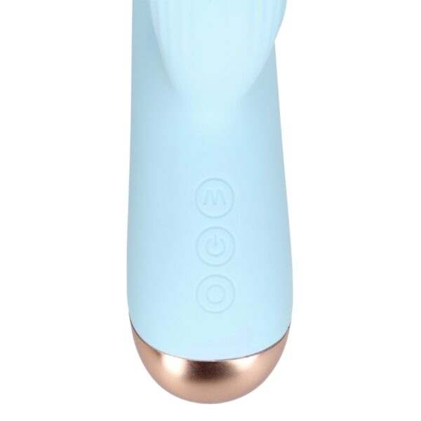 Loveline -Pulse Wave and Moving Ring Vibrator - Arctic Blue
