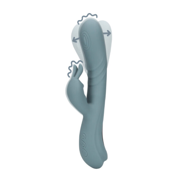 Loveline - Fingering Motion Rabbit Vibrator - Weathervane Grey