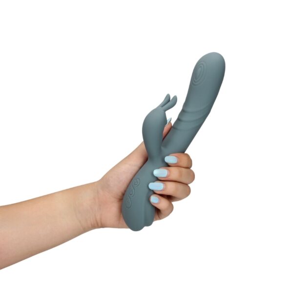 Loveline - Fingering Motion Rabbit Vibrator - Weathervane Grey