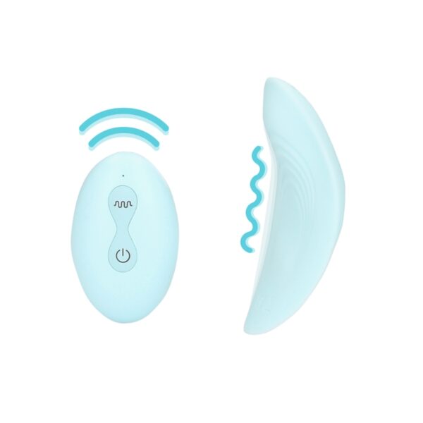 Loveline - Panty vibrator with RC - Arctic blue
