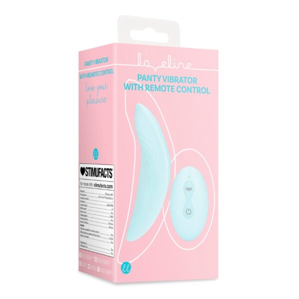 Loveline - Panty vibrator with RC - Arctic blue