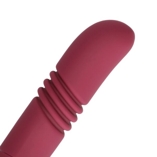 Loveline Double-Sided thrusting vibrator - Dark cherry