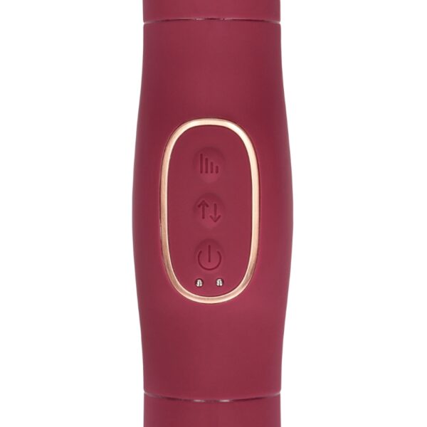 Loveline Double-Sided thrusting vibrator - Dark cherry