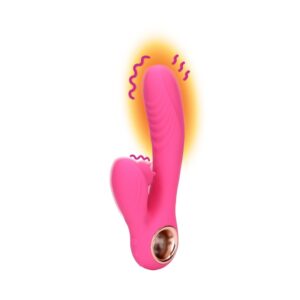 Loveline Tongue Flickering and Heating Vibrator -  Pink