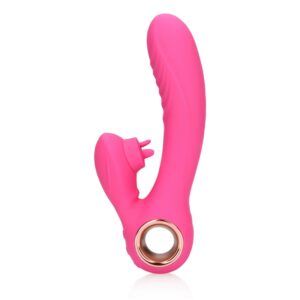 Loveline Tongue Flickering and Heating Vibrator - Pink