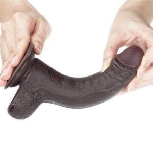 Lovetoy Sliding Skin Dildo 7.0"/17.5 cm - Black