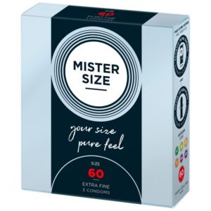 Mister size 60 mm condooms 3 stuks