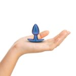 Ouch Silicone Anal Plug S - Metallic Blue
