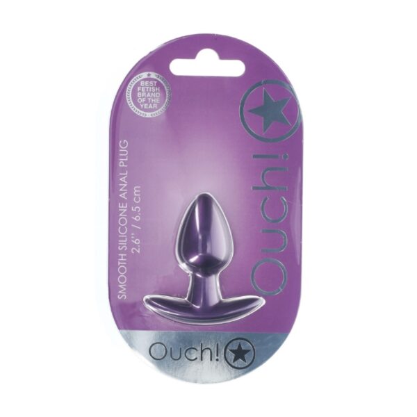 Ouch Silicone Anal Plug S - Metallic purple