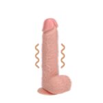 RealRock Vibrating Dildo with Balls - 7" / 18 cm
