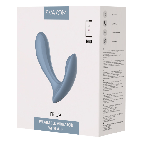 SVAKOM Erica - Wearable Vibrator with App-control - Blauw