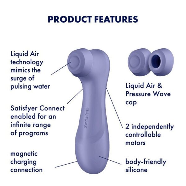 Satisfyer - Pro 2 Generation 3 - Air Pulse Vibrator (with app control) - Purple
