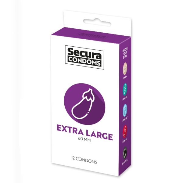 Secura condooms extra large 60mm 12 stuks
