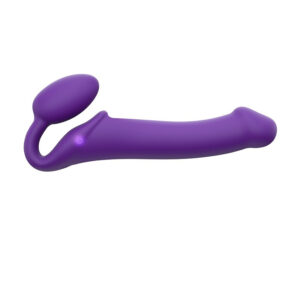 Strap-on-me Vibrerende buigbare strap-on PAARS-L
