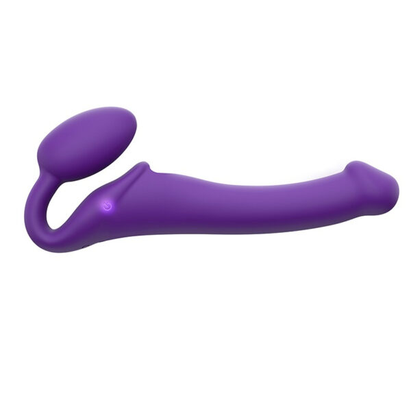 Strap-on-me Vibrerende buigbare strap-on PAARS-M