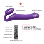 Strap-on-me Vibrerende buigbare strap-on PAARS-M