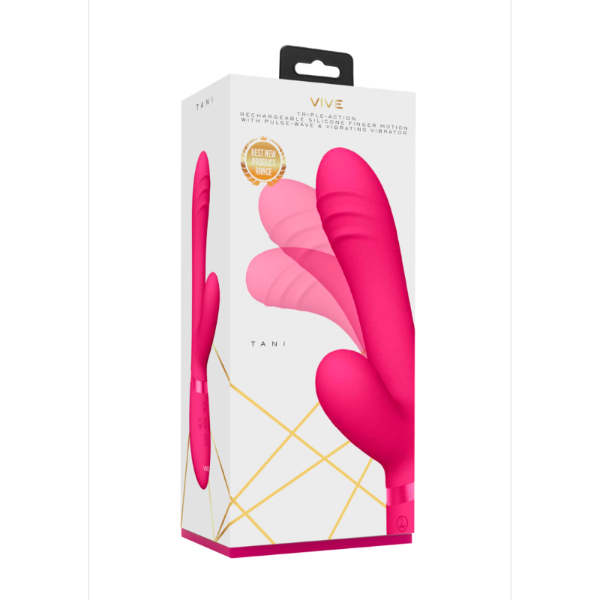 Vive Tani - Finger Motion with Pulse-Wave Vibrator - Pink