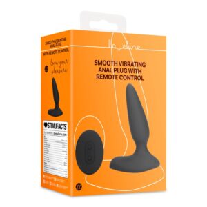 Loveline - Vibrating Anal Plug with RC - Black