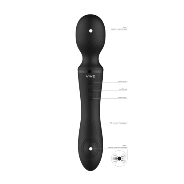 Vive Enora - Wand & Vibrator - Black