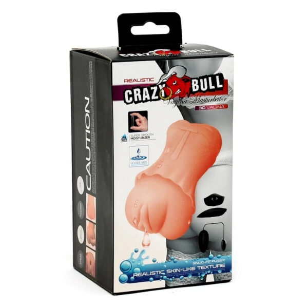 Crazy Bull Soft Vibrating Vagina Masturbator with Remote Control