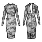 NOIR Midi jurk Flock Print