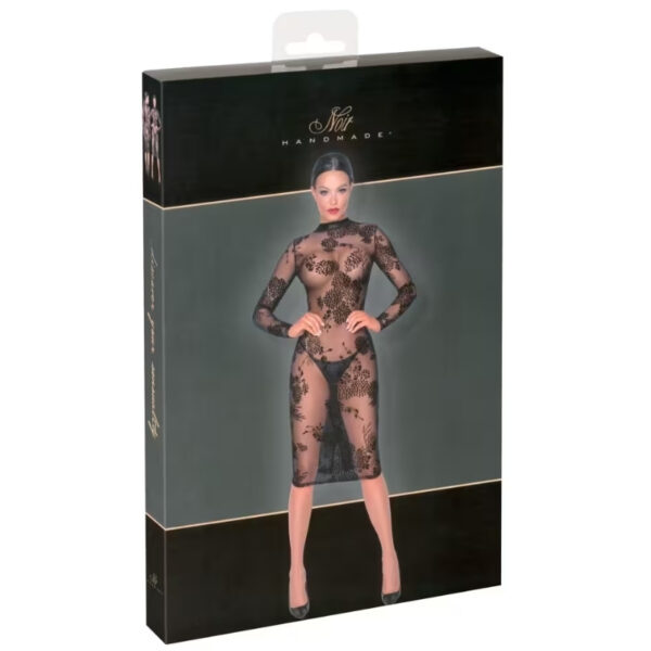 NOIR Midi jurk Flock Print