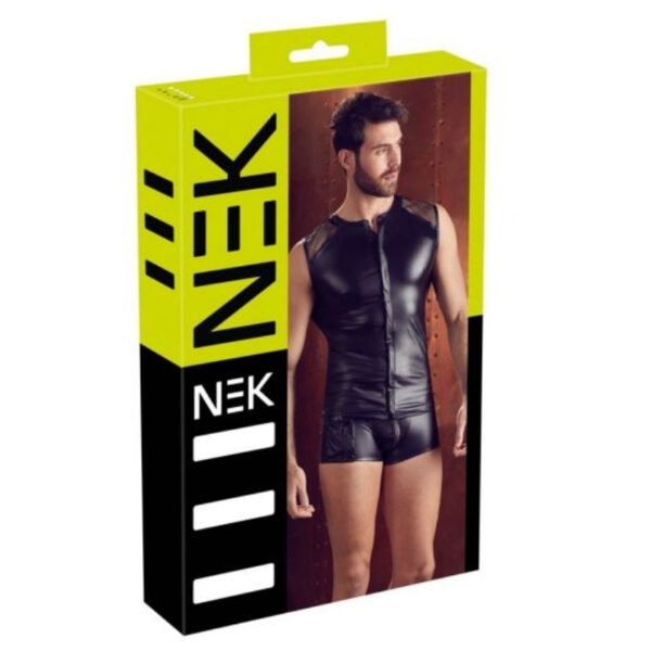 Nek Gilet Shirt met Drukknopen