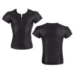 Nek shirt met rits en ringen