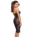 Noir Libido Corset Dress lang