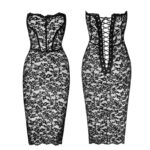 Noir Libido Corset Dress lang