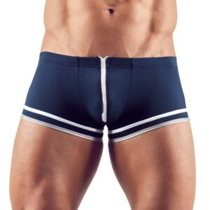 Svenjoyment boxer blauw met witte rits