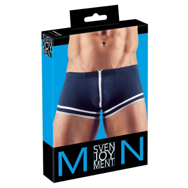 Svenjoyment boxer blauw met witte rits