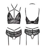 Abierta Fina - Bralette & Jarretel set
