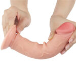 LoveToy Sliding Skin Dildo - 8.0"/20.8 cm - zonder ballen Nude