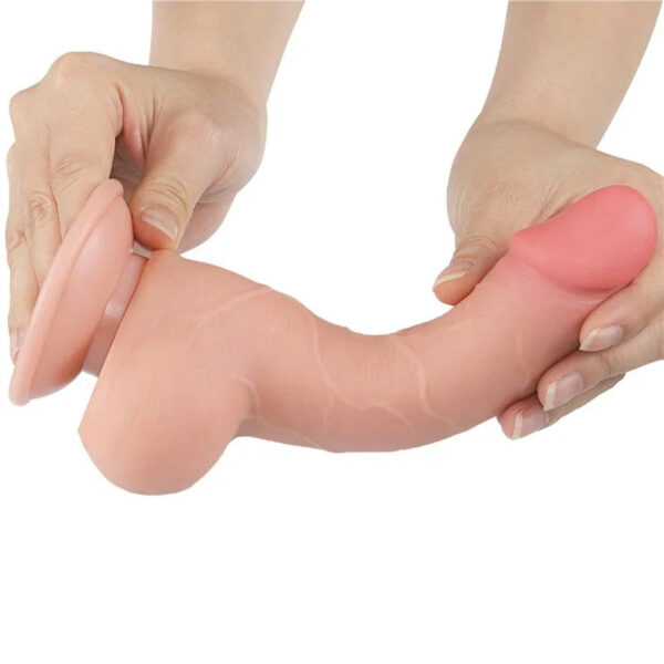 LoveToy Sliding Skin Dildo 7.5" / 19.5 cm - Nude