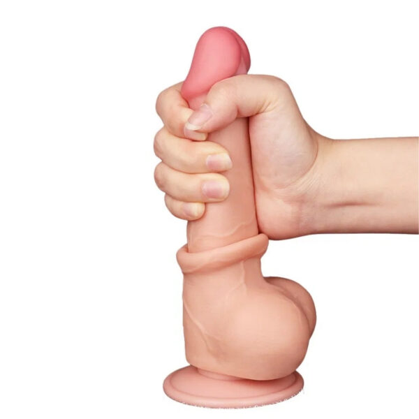 LoveToy Sliding Skin Dildo 7.5" / 19.5 cm - Nude