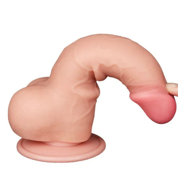 LoveToy Sliding Skin Dildo 7.5" / 19.5 cm - Nude