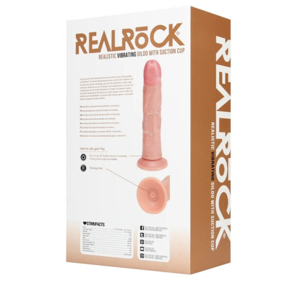 Realrock Vibrating Dildo - 8"/20,5 cm